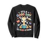 C'est une bonne journée pour lire un livre Jolie girafe Sweatshirt