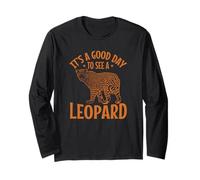 C'est Une Bonne journée pour Voir Un Animal prédateur léopard Manche Longue