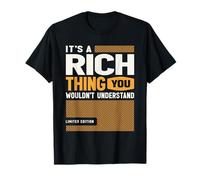 C'est Une Chose Riche Drôle de nom Rich T-Shirt
