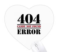 C'est une erreur de jeter des bonbons. Jeux de tapis de souris en forme de coeur