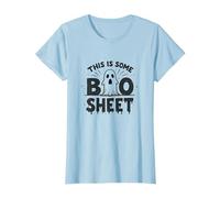 C'est Une Feuille de Livre Funny Ghost Halloween Pun T-Shirt, Femme, Bleu Céleste, M