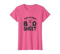 C'est Une Feuille de Livre Funny Ghost Halloween Pun T-Shirt, Femme, Rose Chiné, M