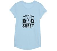 C'est Une Feuille de Livre Funny Ghost Halloween Pun T-Shirt, Fille, Bleu Céleste, M