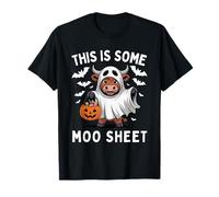 C'est Une Feuille de Lune avec Un drôle de fantôme de Vache d'halloween T-Shirt