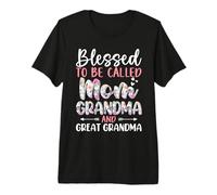 C'est Une Fleur bénie d'être appelée Maman, Grand-mère et arrière-Grand-mère T-Shirt Haut de Gamme