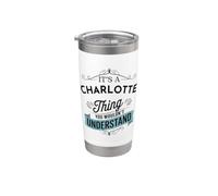 C'est une histoire de Charlotte que vous ne comprendriez pas drôle Gobelet isotherme en acier inoxydable double paroi