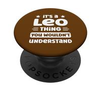 C'est Une Histoire de Lion Que Vous ne comprendriez Pas Un drôle de nom de Leo PopSockets PopGrip Adhésif
