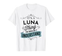 C'est Une Histoire de Luna Que Vous ne comprendriez Pas Funny Luna Name T-Shirt Graphique avec Valeur, Homme, Blanc, S