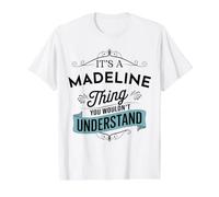 C'est Une Histoire de Madeline Que tu ne comprendrais Pas drôle T-Shirt Graphique avec Valeur, Homme, Blanc, S
