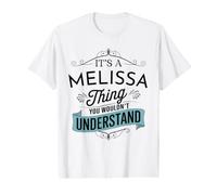 C'est Une Histoire de Melissa Que tu ne comprendrais Pas C'est drôle Melissa T-Shirt Graphique avec Valeur