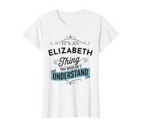 C'est Une Histoire d'Elizabeth Que Vous ne comprendriez Pas drôle T-Shirt Graphique avec Valeur, Femme, Blanc, XL