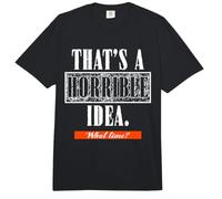 C'est Une Horrible idée What Time Sarcastic Funny Comfort Colors Adult Heavyweight T-Shirt