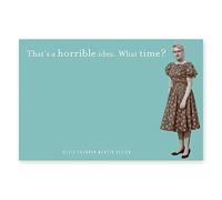 C'est une idée horrible. À quoi l'heure des notes autocollantes dans Aqua | Papeterie rétro