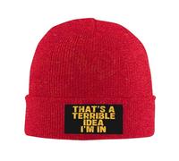 C'est Une Idée Terrible dans Laquelle Je suis Bonnet Thermo Respirant Bonnet en Tricot Thermique Chapeau pour Extérieur Shopping Course À Pied