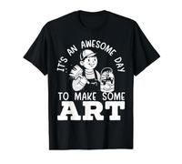 C'est Une journée géniale pour Faire de L'Artiste Un Professeur d'art Peintre T-Shirt Graphique avec Valeur, Homme, Noir, S