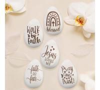 C'est une rencontre parfaite entre et les œufs de Pâques! Les mots sur ces œufs de Pâques sont soigneusement sculptés et très（ 3） (C, A)