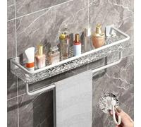 Cesta Rinconera de Ducha o Bañera Pour la Pared. Fabricada Alumino. Autoadhésif, Organisateur Imperméable, Paret Pour Salle de Bain Et Cuisine, Aluminium Aéronautique, JZRRSLUHK, Effacer, le B-40C