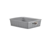 Stefanplast Elegance Panier en rotin 25x19x6cm gris 30942-Stef
