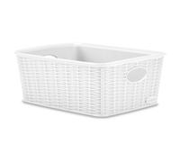 Panier Élégance Effet Rattan 25x19x10 Blanc Stefanplast