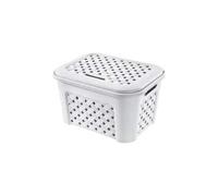 Cesta Tontarelli 8105406112 Arianna Panier À Linge Avec Couvercle Blanc, 43 X
