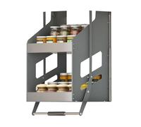 Cestello di sollevamento estraibile per pensili da cucinaripiano robusto per spezie salvaspazio organisateur cucina 450 mm accessorio pratico per massimizzare lo spazio.