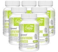 Cestfilo Liposomal Glutathion Réduit 1300 mg, Forme Active L Glutathion Réductase (GSH), Puissant Antioxydant pour une Protection Cellulaire Optimale (60 unité (Lot de 6))