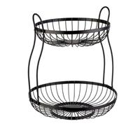 Cestino à Fruit 2 Niveaux Westmark Fil Simple Noir 30 cm