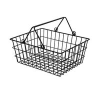 Cestino In Metallo Nero 29x13cm, Casa