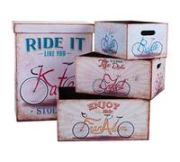 Cesto De Ropa Y Cestos De Madera Impresa Set 4 Pzas