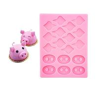 Cestony Moules en silicone en forme de nez de cochon pour gâteaux, fondants, biscuits, savon, sucre, pudding au chocolat, bonbons, desserts, bougies