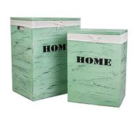 Cestos Ropa De Madera Set 2 Pzas