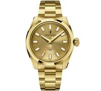 Cestrian Master Series V3 40mm Montre Automatique Homme - Cadran Doré, Boîtier & Bracelet en Acier Inoxydable PVD Or 316L - Étanche à 200m