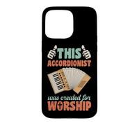 Cet accordéoniste a été créé pour Le culte chrétien Coque pour iPhone 15 Pro Max