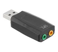 Cet adaptateur vous permet de connecter des enceintes ou écouteurs et un micro sur le port USB 2.0 d'un ordinateur. Grâce à