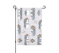 Cet adorable drapeau de jardin imprimé chevaux est la bienvenue aux invités dans votre maison avec un style unique. Parfait pour n'importe quelle terrasse, patio, porche ou véranda et fait de