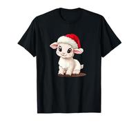 Cet Agneau dans Un Bonnet de Père Noël est Un Pur Plaisir Festif T-Shirt