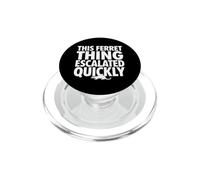 Cet Animal de Compagnie Furet est Rapidement monté PopSockets PopGrip pour MagSafe