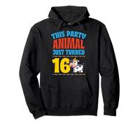 Cet Animal de fête Vient de Tourner 16 Ans sur Le thème de la Vache Sweat à Capuche