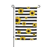 Cet élégant drapeau de jardin imprimé tournesols est la bienvenue aux invités dans votre maison avec un style unique. Parfait pour n'importe quelle terrasse, patio, porche ou véranda et fait de