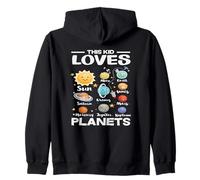 Cet Enfant Aime Les planètes du système Solaire Espace Mignon Sweat à Capuche