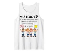 Cet Enseignant est Un survivant ; il a survécu 100 Jours et ce n'est Pas Fini Débardeur