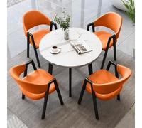 Cet Ensemble Table Basse Ronde et chaises 5 pièces est Un Meuble Gain de Place idéal pour Un Bureau, Une réception, Une Salle de conférence ou Un Espace détente.
