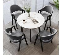 Cet Ensemble Table Basse Ronde et chaises 5 pièces est Un Meuble Gain de Place idéal pour Un Bureau, Une réception, Une Salle de conférence ou Un Espace détente.