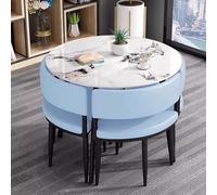 Cet Ensemble Table et chaises de conférence Bleu Clair, idéal pour Les Petites salles de réunion, Les réceptions, Les Clubs ou Les négociations.