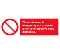 Cet équipement est temporairement hors utilisation pour nous permettre de préserver la distanciation sociale Panneau 150x50