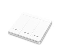 Cet interrupteur mural sans fil 433 MHz RF 86, émetteur de panneau mural, interrupteur de sécurité et interrupteur relais AC 110 V 220 V for lampe d'éclairage(Switch3)