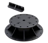 Ceta Lot de 10 socles de terrasse réglables en Composite Ceta, 28 mm-76 mm, Base d'abri de Jardin, Support de roulement de rehausse, Support d'abri de Jardin, Pieds adaptés aux projets de Bricolage,