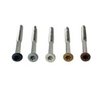 Ceta (RAL7047) Lot de 50 vis colorées à tête peinte pour terrasse composite Gris ciel 4,2 x 55 mm