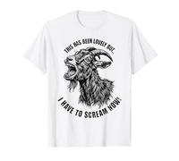 C'était Charmant, mais Je Dois Crier Maintenant, chèvre T-Shirt Graphique avec Valeur