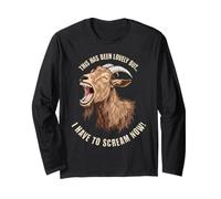 C'était Charmant mais Je Dois Crier Maintenant Screaming Goat Manche Longue